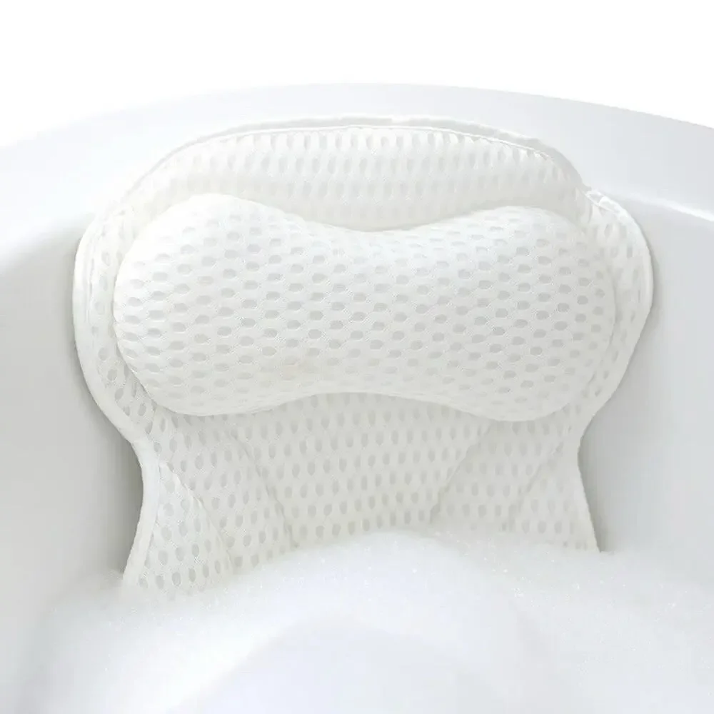 🔥Thick Padded Ergonomic Bath Pillow for Tub, Support for 17.25